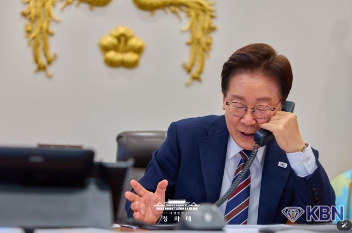 한국·태국 정상 통화(청와대)